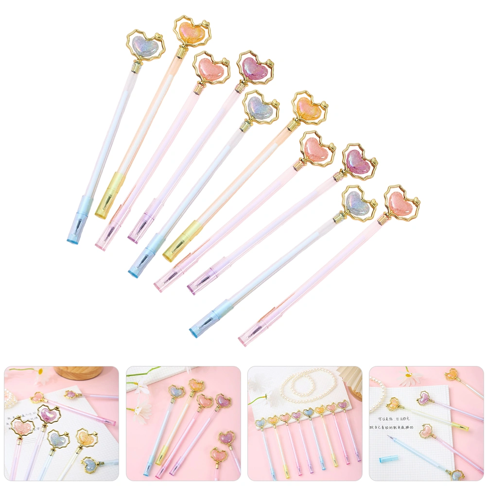 10pcs Portable Writing Pens Signature Pens for Office Multipurpose Plastic Pens Student Stationery