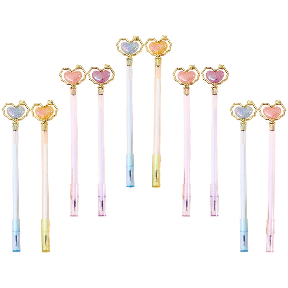 10pcs Portable Writing Pens Signature Pens for Office Multipurpose Plastic Pens Student Stationery