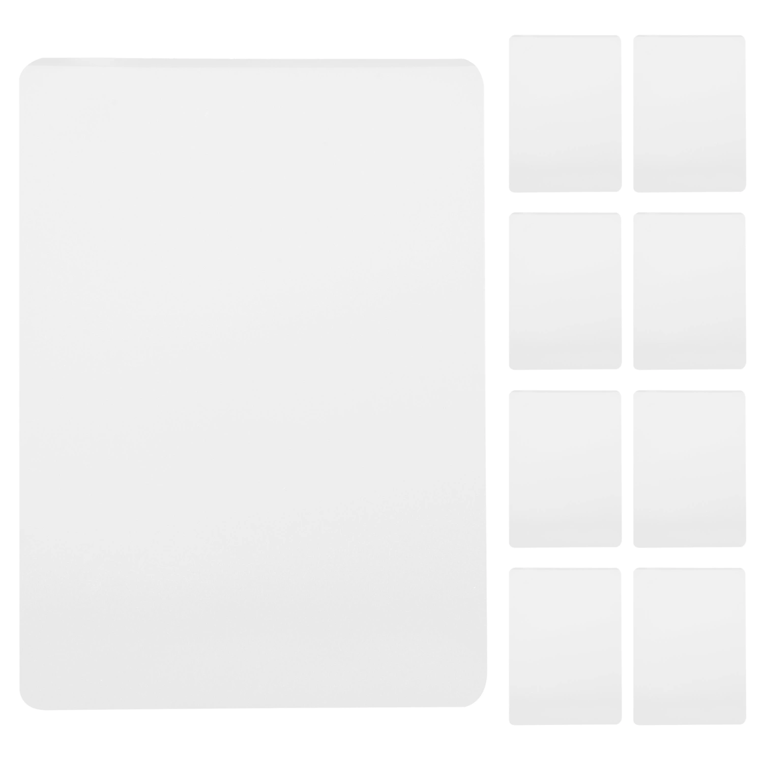 100 Sheets of Thermal Laminating Film Sheet Laminating Pouches Clear PVC Photo Laminating Sheets