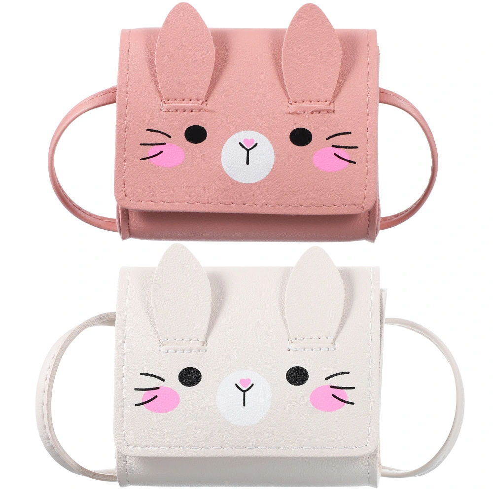 2 Pcs Bunny Purses Bunny Bag Girls Purse Girls Crossbody Bag Purse  For Girls Teens Women Birthday