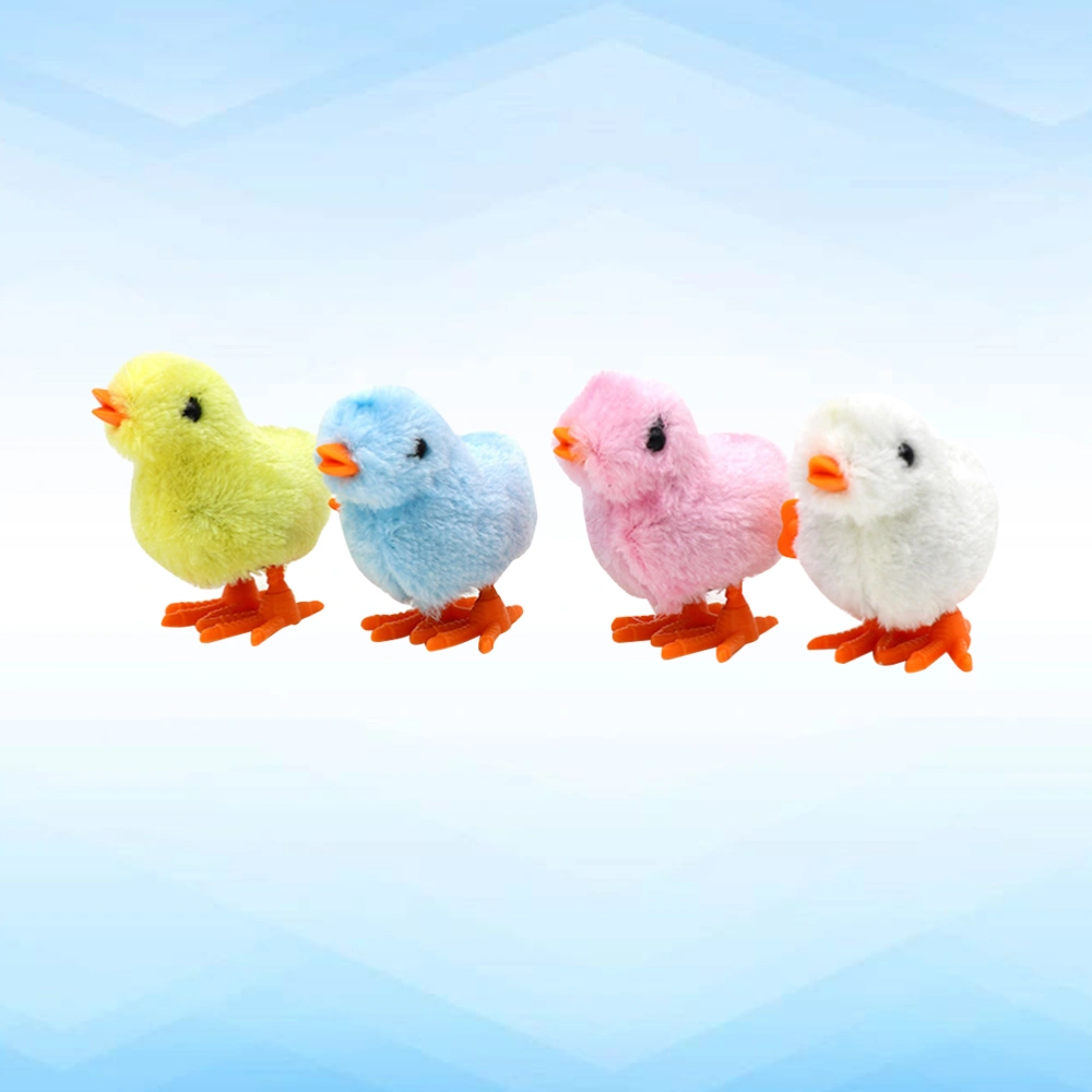 12pcs Wind up Toys Kids Toy Wind-Up Jumping Chicken Plush Chicks Toys Party Favors Toy for Kids