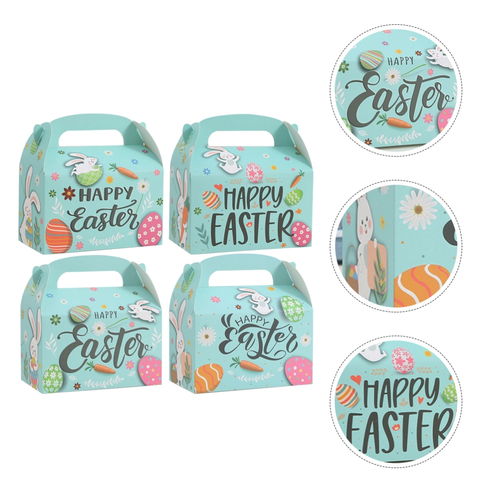 12Pcs Easter Boxes Handheld Paper Gift Boxes Candy Boxes Cookies Cases Small Gift Wraps Boxes