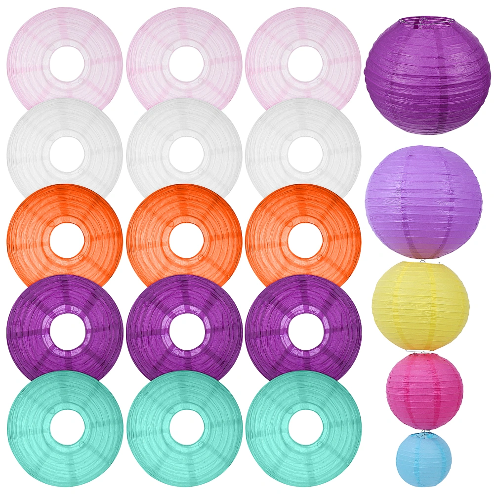 25 Pcs Paper Lanterns Lamp Covers Hanging Lamp Shades Hanging Paper Lanterns Decorations