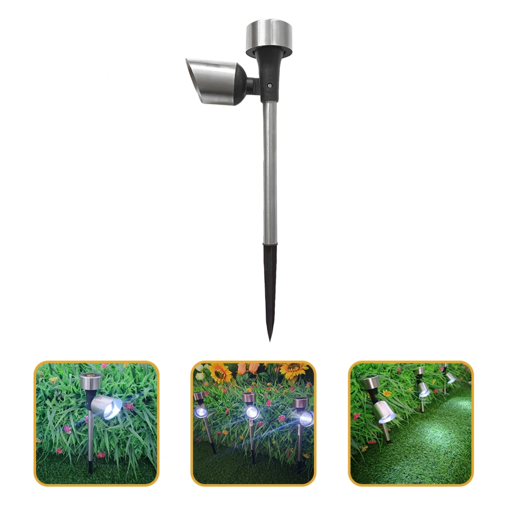 2 Pcs Solar Lights Lawn Solar Lamps Solar Pathway Lights Garden Stake Lights