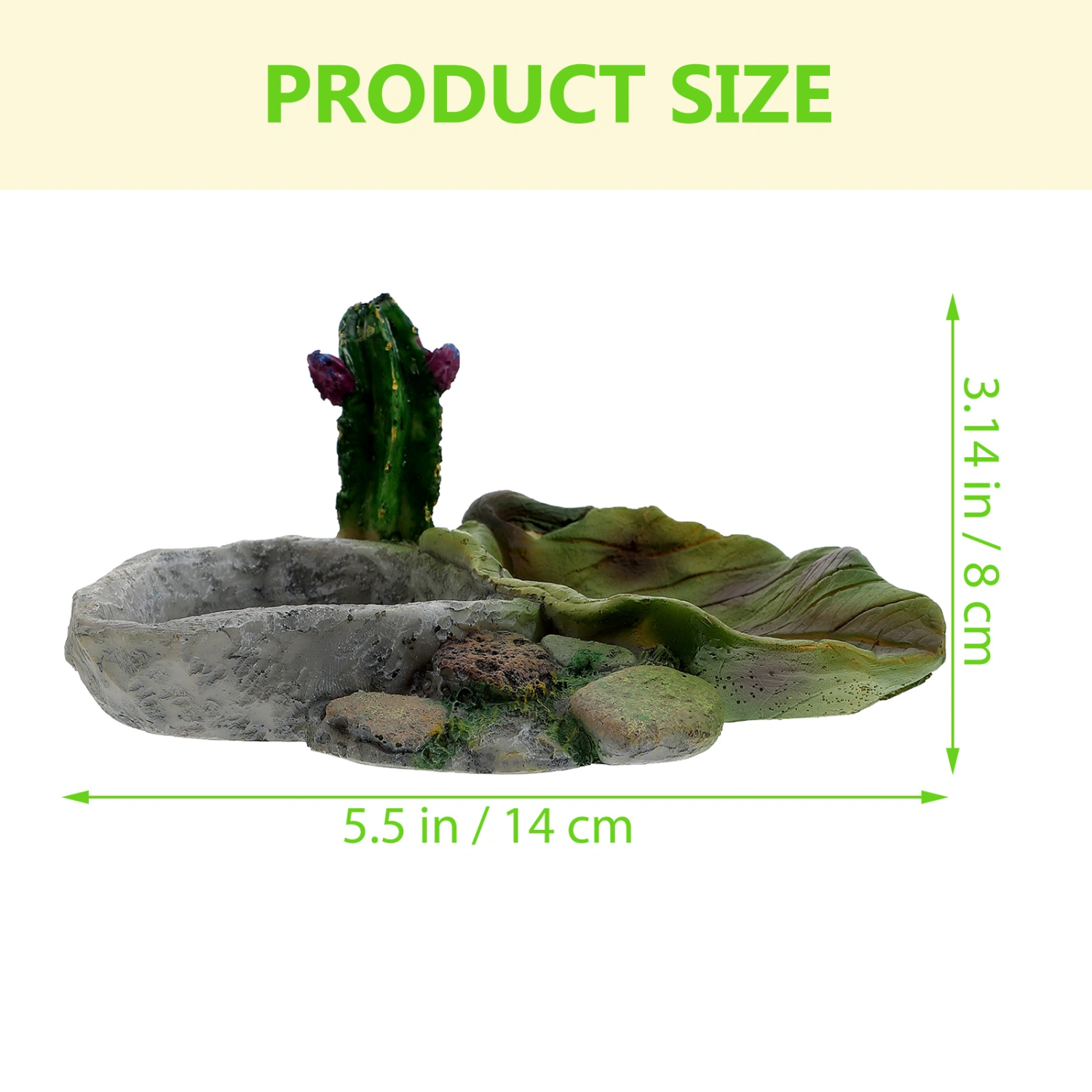 Crawling Pet Food Feeder Resin Reptile Food Feeder Lizard Water Supplies