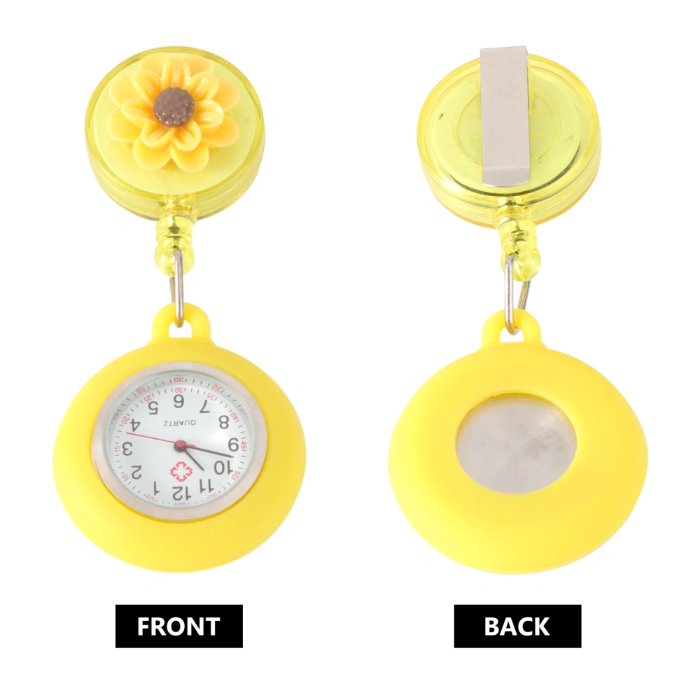 Round Nurse Watch Exquisite Pocket Watch Durable Hanging Watch for Decor