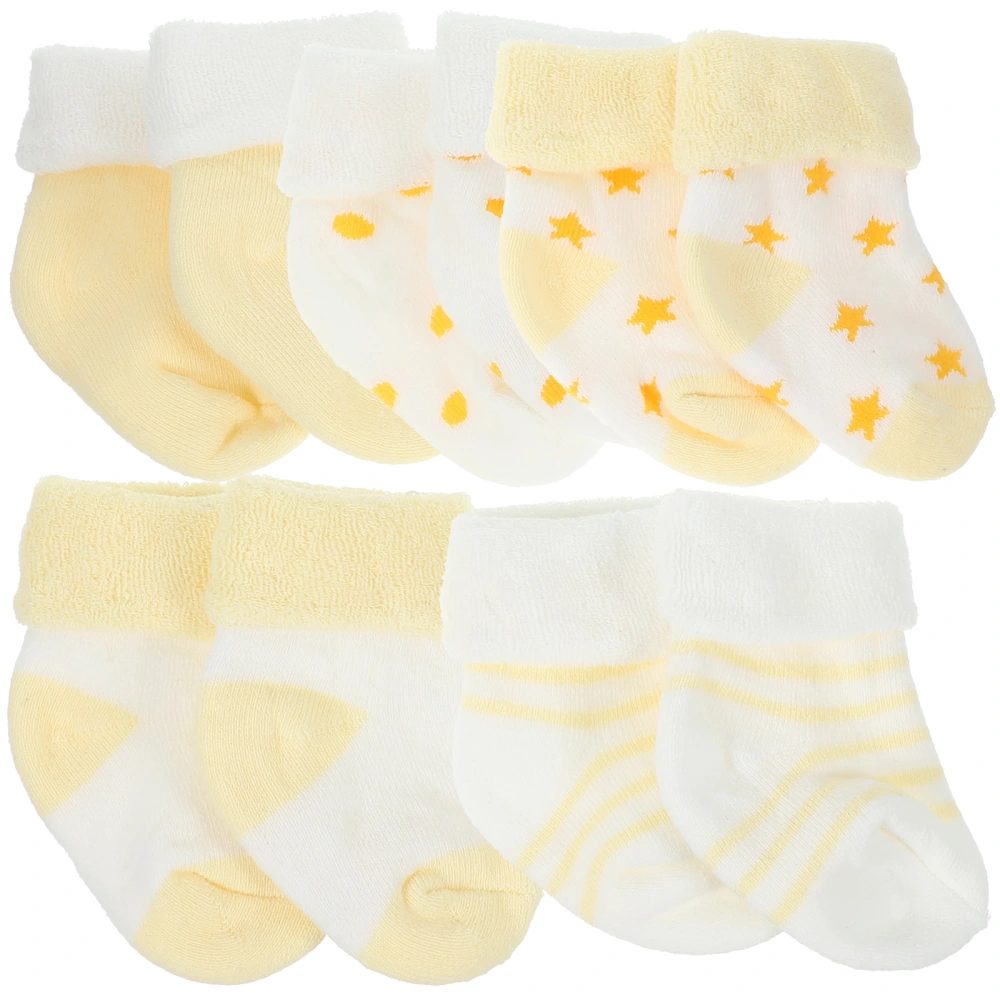 5 Pairs Baby Winter Socks Newborn Warm Socks Toddler Winter Warm Socks Baby Girl Socks