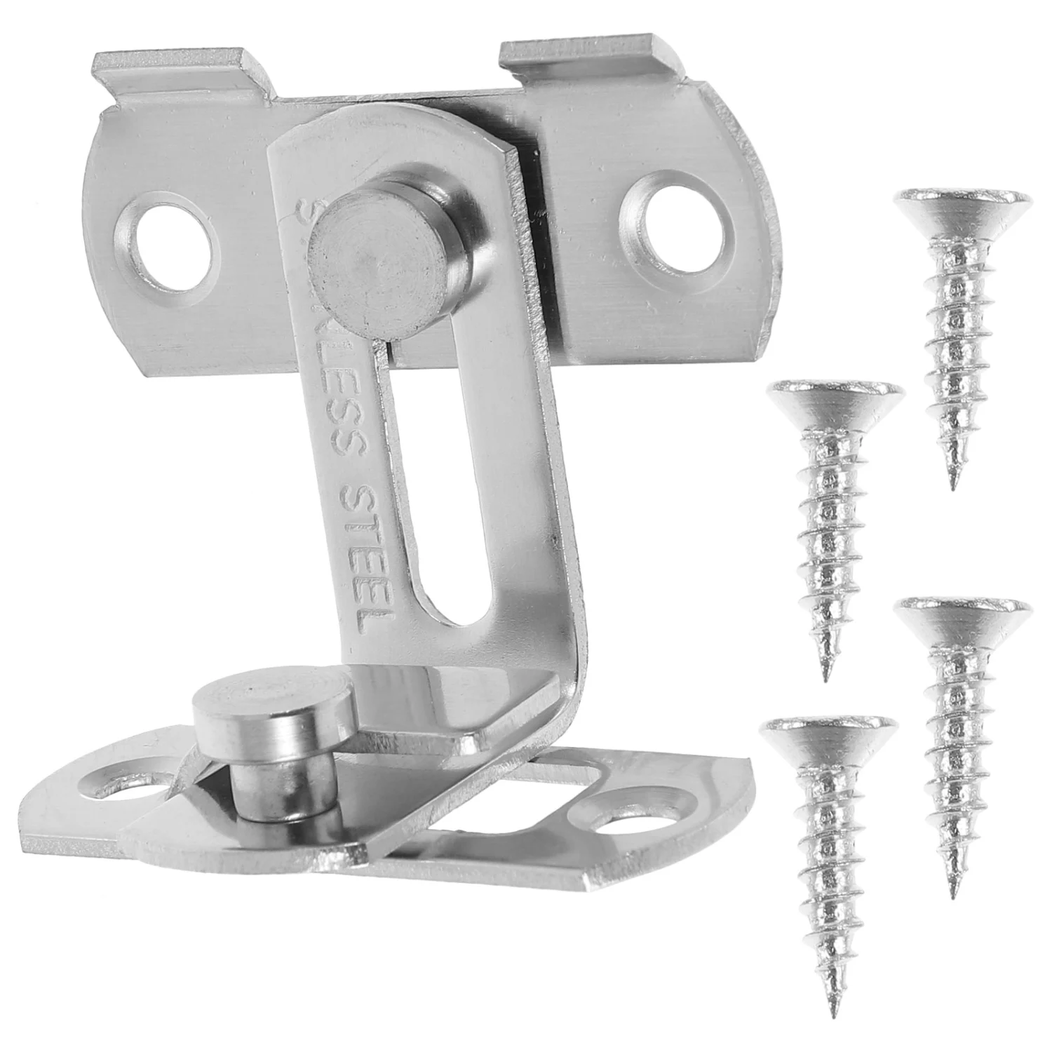 2pcs Door Hasp Latches Stainless Steel Door Hasps Locks 90 Degree Safety Door Clasps Locks