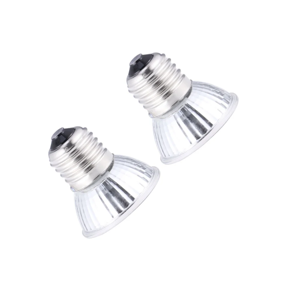 2pcs 50W uvb+uva3.0 Reptile Lamp Bulb Turtle Basking UV Light Bulbs Heating Lamp Reptile Sun Light Bulb