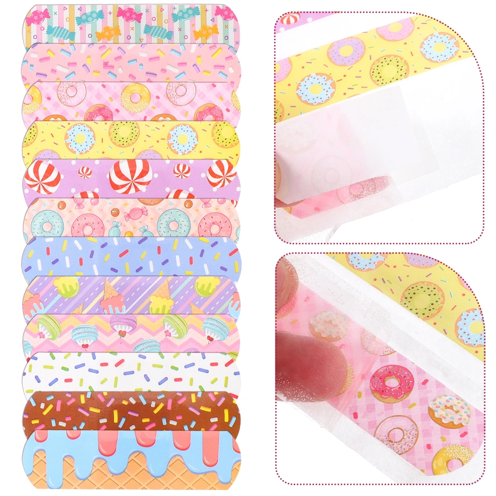 120Pcs Lovely Wound Patches Injured Wound Patches Cartoon First Aid Patches Cute Bands