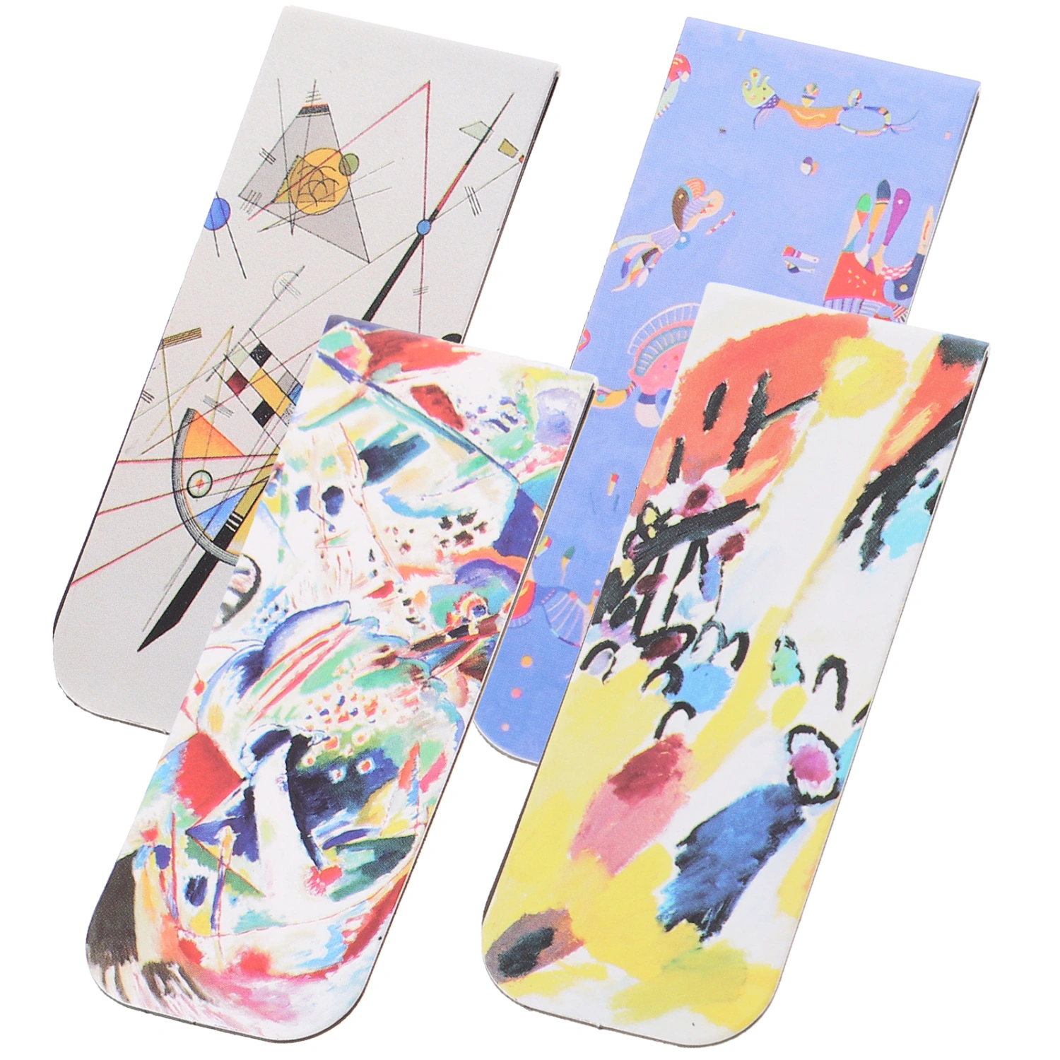 4Pcs Art Magnetic Bookmarks Note Classify Bookmarks Magnetic Bookmarks Reading Clips