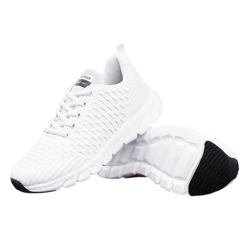 Fashion Leisure Shoes Women Jogging Shoes Comfortable Running Shoes Footwear Supplies White Size 42 26CM，9US,6.5UK，40.5EU,10.218Inch