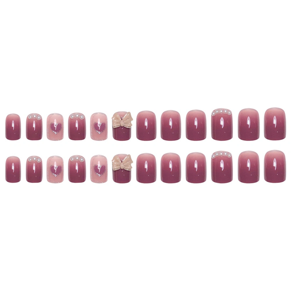 24pcs Press on Nails Women Detachable Fake Nails DIY False Nails Patches