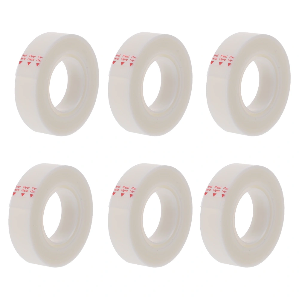 6 Rolls Writing Tapes Masking Tape Correction Tapes Frosted Transparent Tape