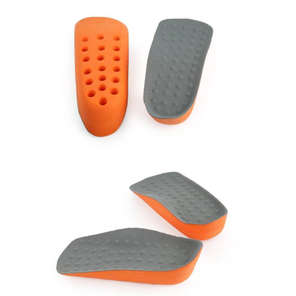 1 Pair of Heel Heightening Insoles Half Shoe Lift PU Shoes Pads Height Increase Insoles Size L