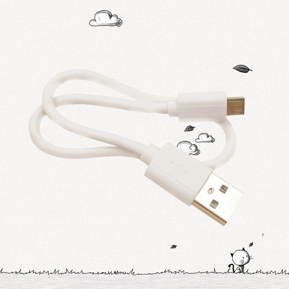 Micro USB Cable High Charge Cord USB 2.0 Charging Cable for Android Device (White)