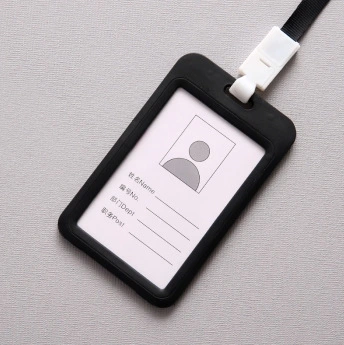 10pcs ID Card Sleeve with Lanyard Reusable Badge Protector Card Sleeve ID Card Holder