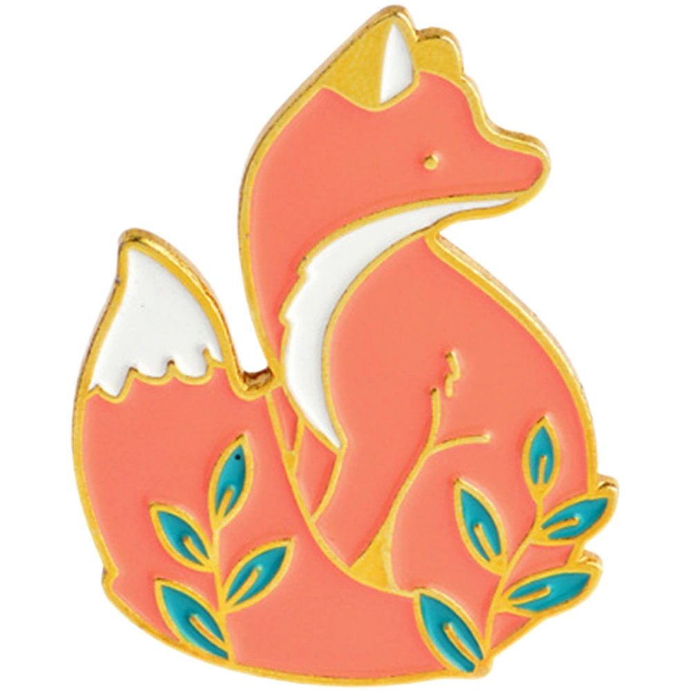 Fox Brooch Pin Clip Forest Animal Brooch Clip Badge Clothing Hat Bag Pin Decoration