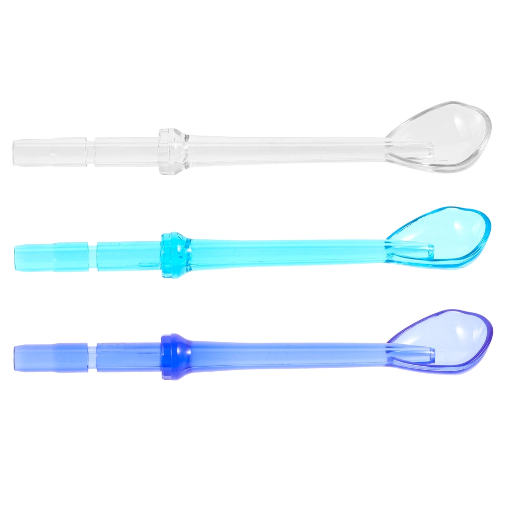 3Pcs Tongue Scraper Nozzle Water Tongue Irrigator Convenient Tongue Nozzle Tongue Cleaner Irrigator