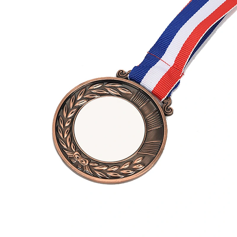 Hanging Medal Award Sports Medal Sports Competition Medal with Ribbon Blank DIY Medal