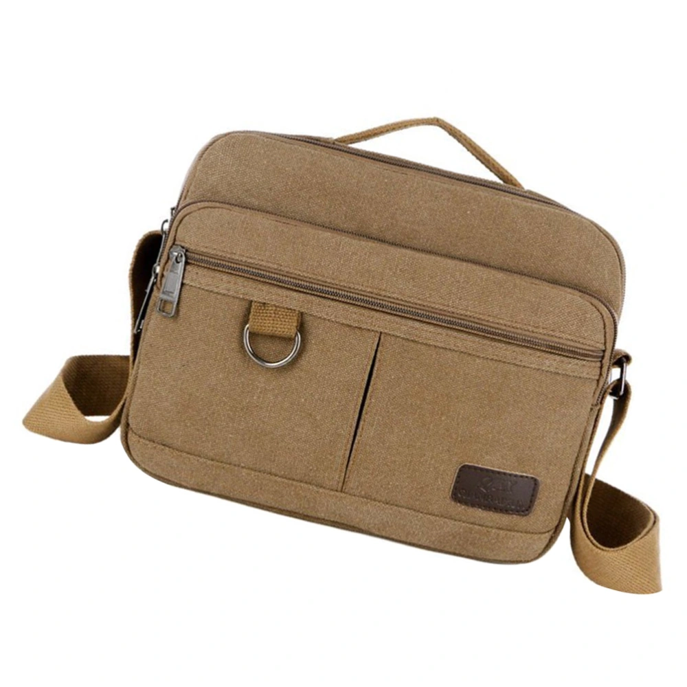 Canvas Messenger Bag Men Shoulder Bag Adjustable Crossbody Bag Canvas Shoulder Bag