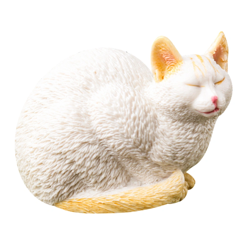 Cat Statue Plastic Cats Statue Cat Statue for Garden Cat Garden Statue Cat Figurine