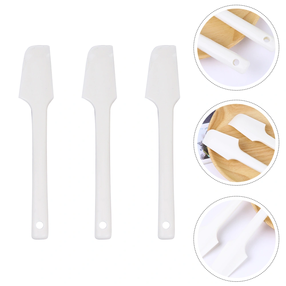 3Pcs Household Handled Silicone Spatulas Set Utensils Kitchen Baking Scrapers