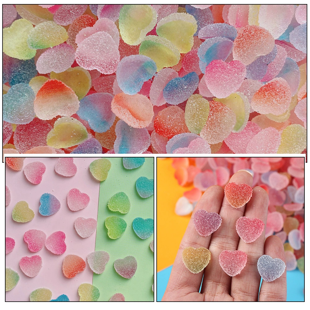 50pcs Soft Candy Ornament Simulation Soft Candy Accessories Phone Cover Decorion