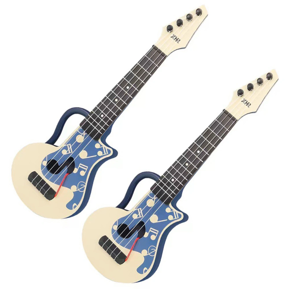 2Pcs Professional Practice Ukulele Kids Adults Training Ukulele Instrument Early Education Ukulele