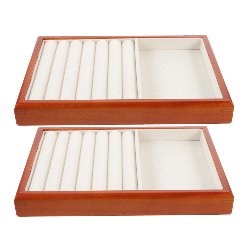 2Pcs Jewelry Tray Earring Ring Display Tray Jewelry Display Plate Decorative Earring Display Tray