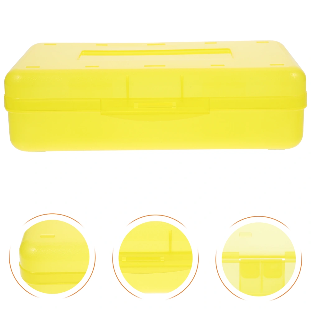 Pencil Box Plastic Pencil Case Sketch Pencil Box Lightweight Pencil Box Reusable Pencil Organizer