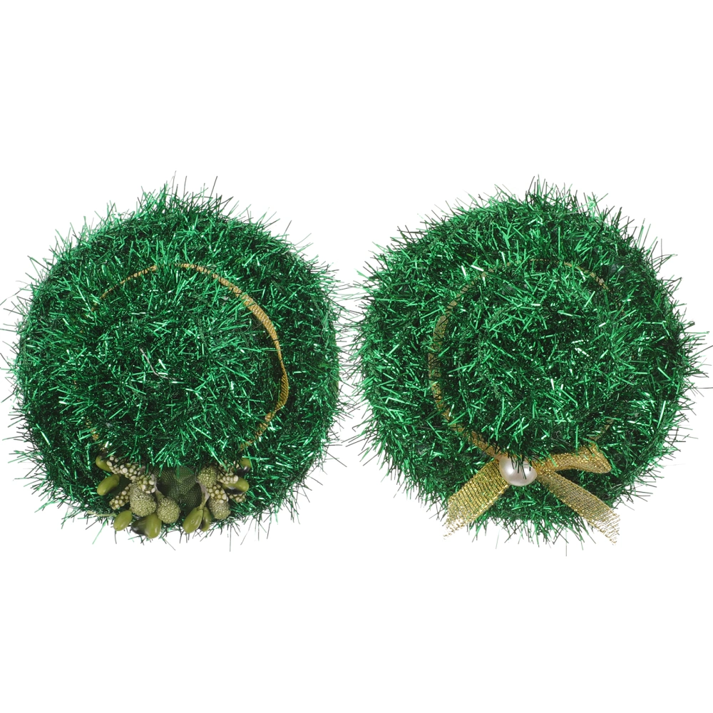 2 pcs St. Patrick's Day Hair Clips Green Top Hat Hair Clips Decorative Hair Clips Cute Hair Clips