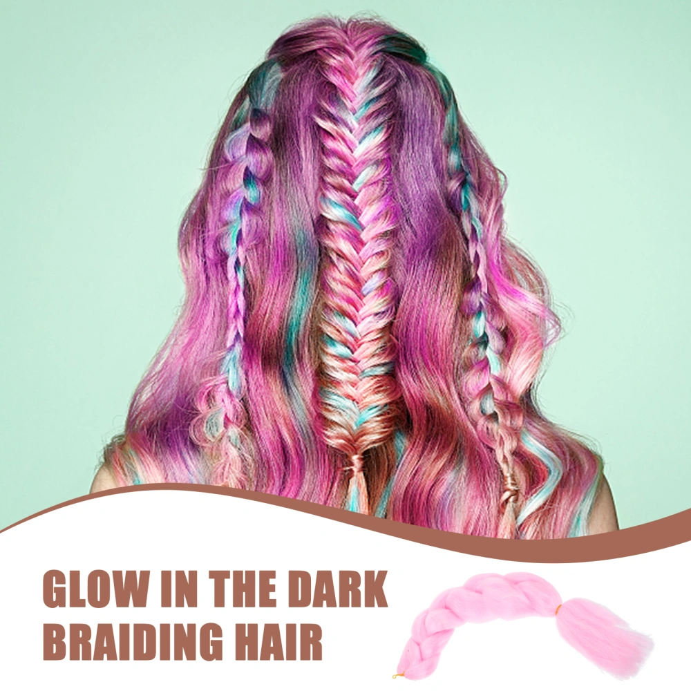 Glowing Braiding Hair Glow in the Dark Braid Hair Extension Glow in the Dark Twisted Hair