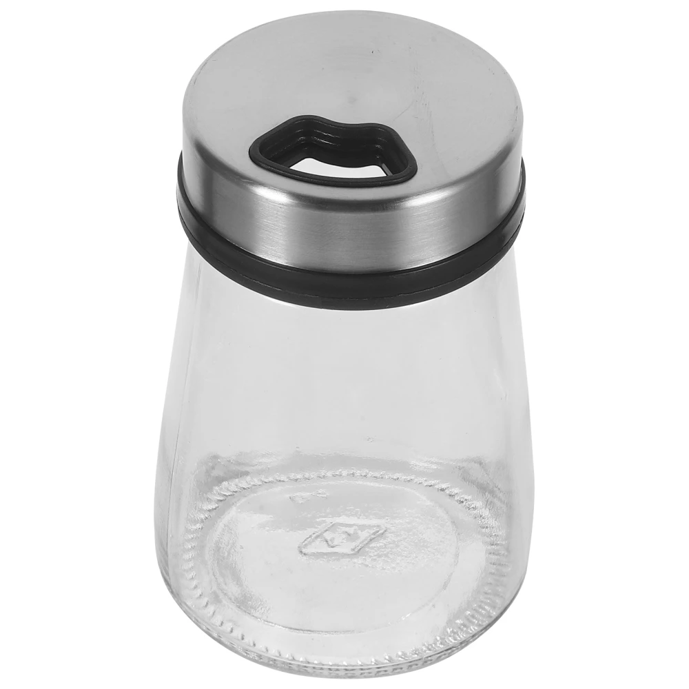 Stainless Steel Lid Glass Spice Dispenser Sugar Shaker Pepper Spice Shaker