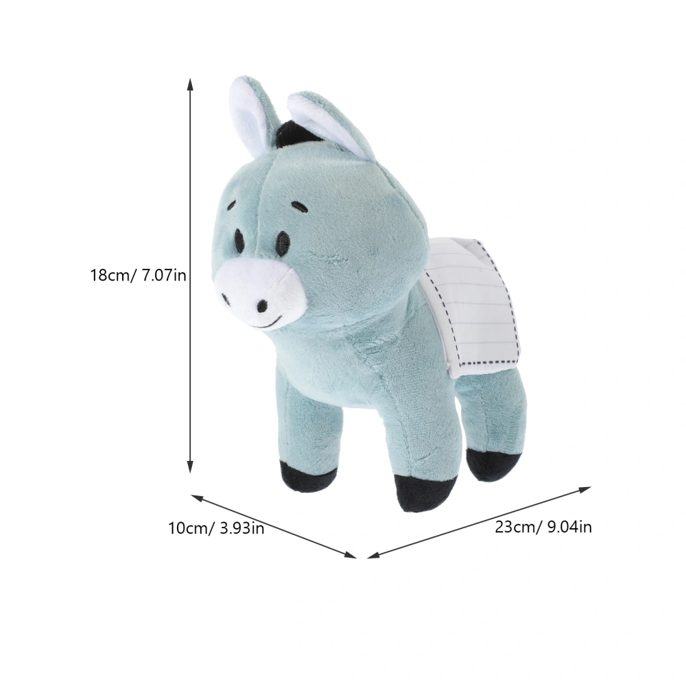 Plush Animal Toy Plush Stuffed Donkey Toy Adorable Stuffed Animal Bedroom Sofa Decoration