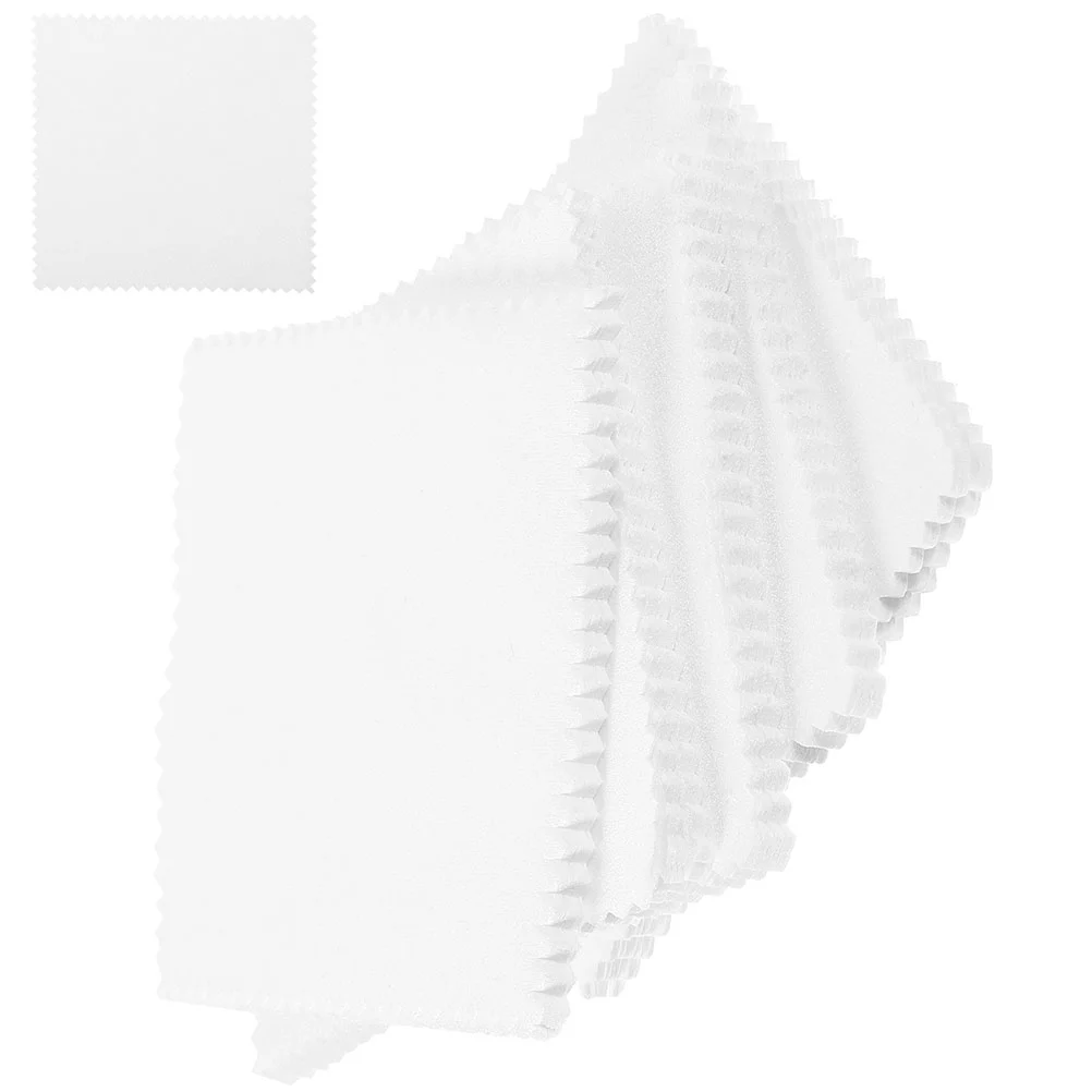100pcs  Jewelry Cleaning Cloth Lens Polishing Cleaning Cloth Supply for Screen Eyeglasses Jewelry
