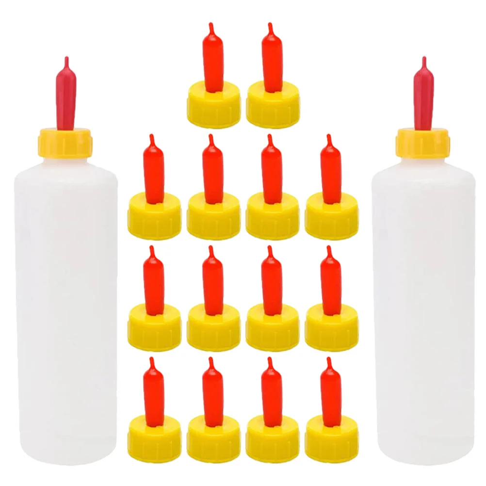 1 Set Goat Nursing Bottles Lamp Feeding Milk Bottles with Pacifiers Livestock Milk Bottles Small Bottles