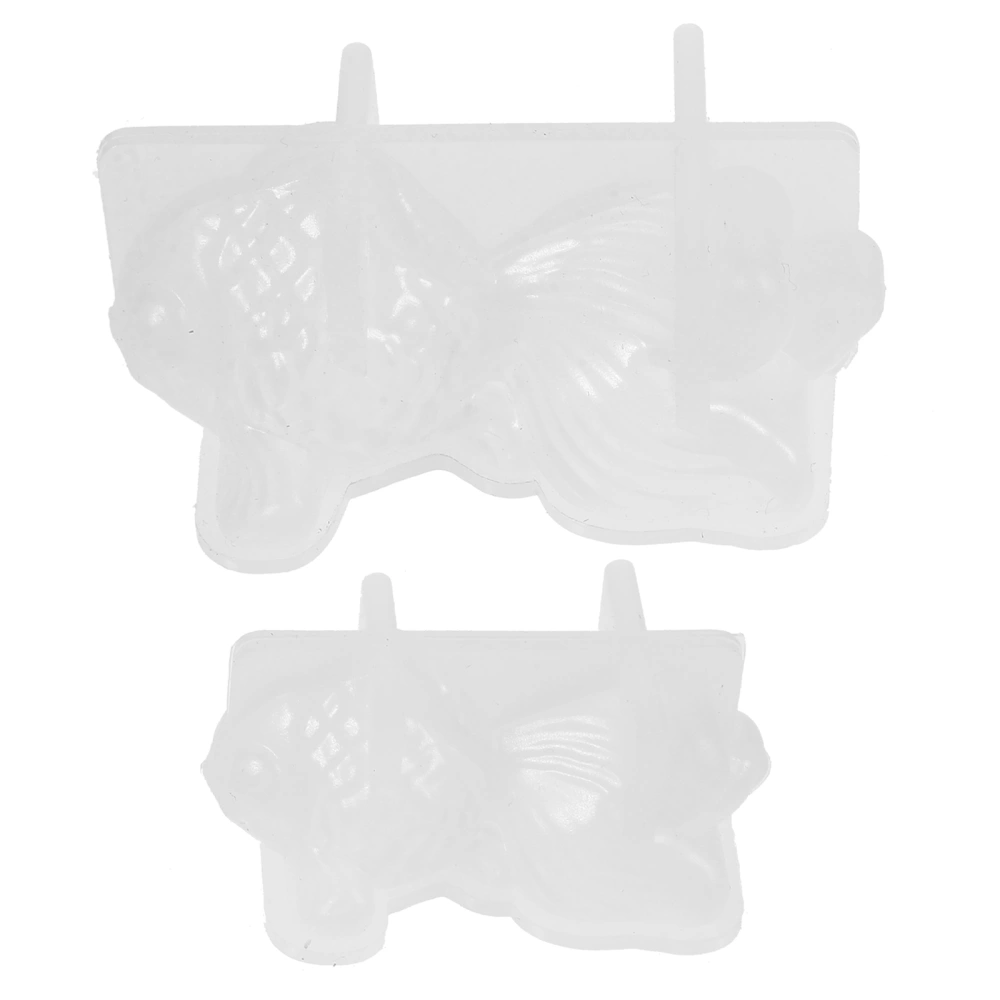 2pcs Small Resin Fish Resin Mold Crystal Fish Mold Silicone Fish Mold Diy Crystal Epoxy Mould