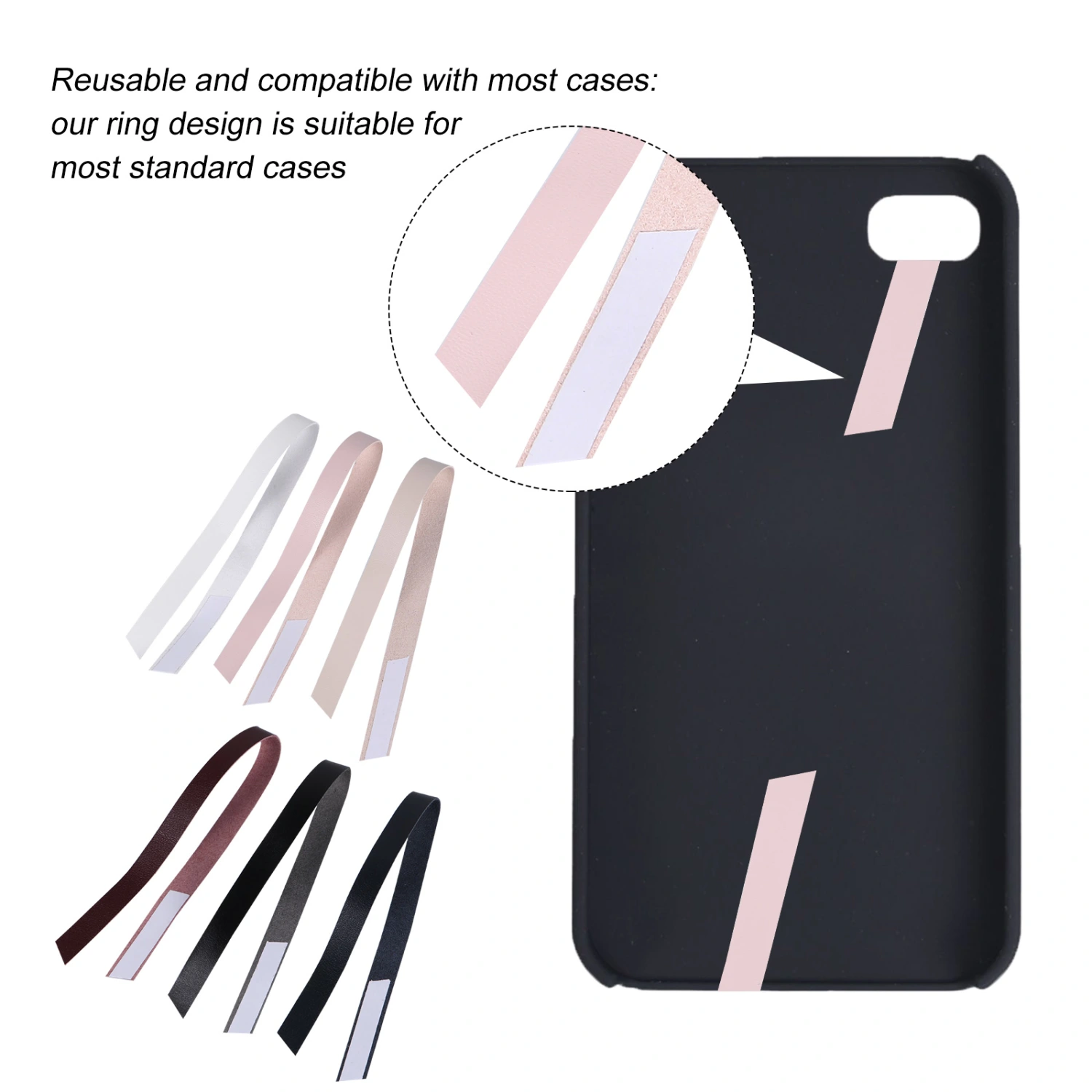 6pcs Mobile Phone Shell Straps Cellphone Shell Strap Chic Phone Case Bands