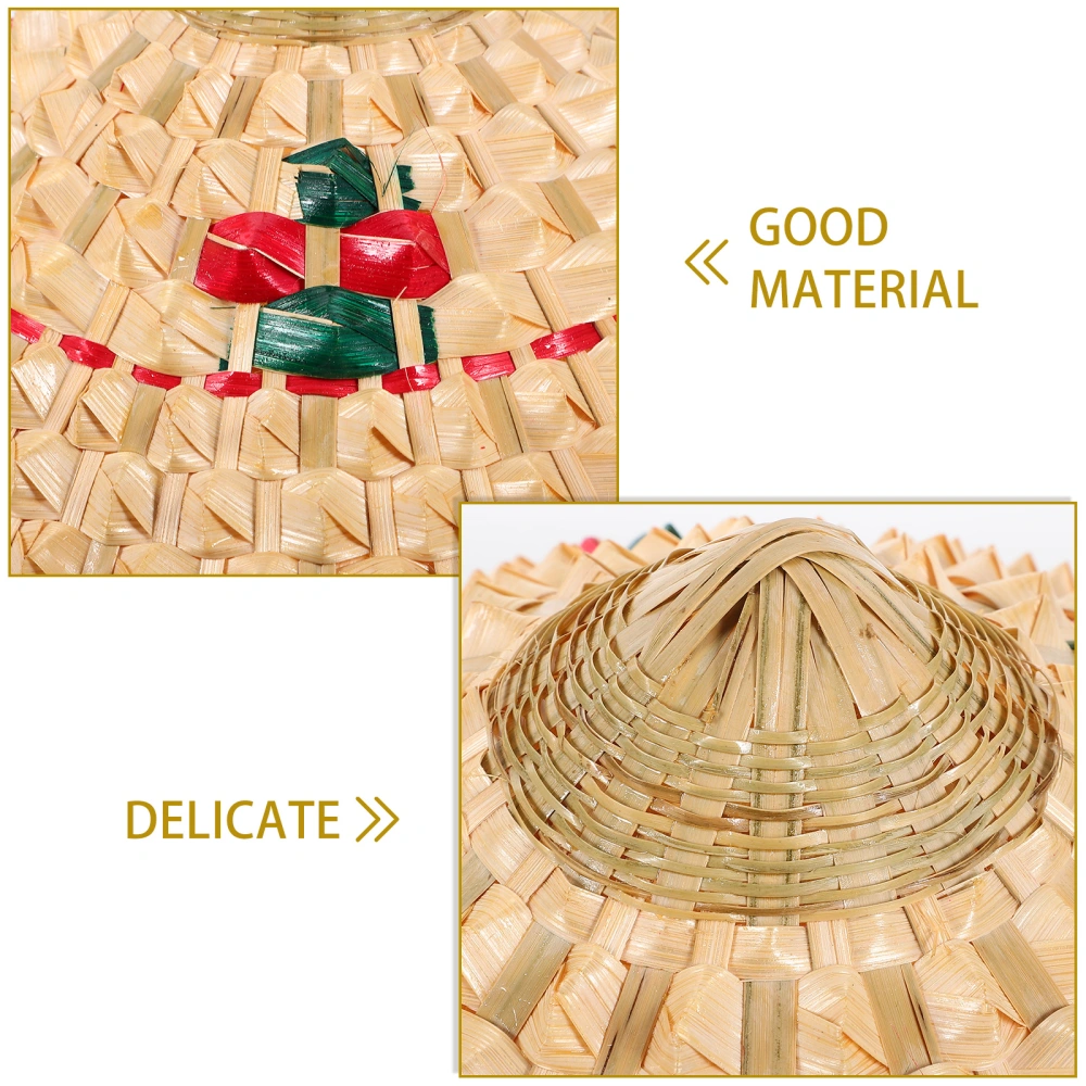 Chinese Bamboo Hat Cosplay Handwoven Hat Bamboo Hat Cosplay Hat Photo Prop