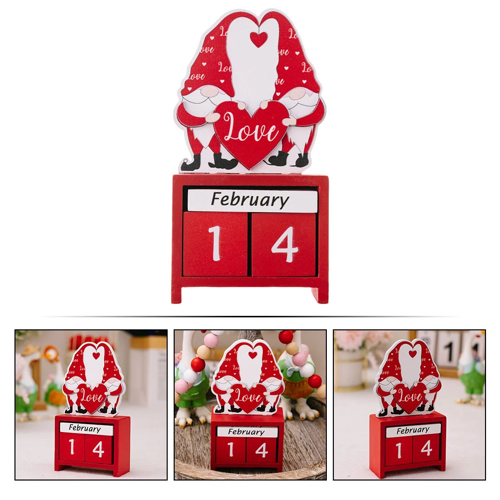 Office Wood Calendar Elegant Table Calendar Decorative Block Calendar Home Supply
