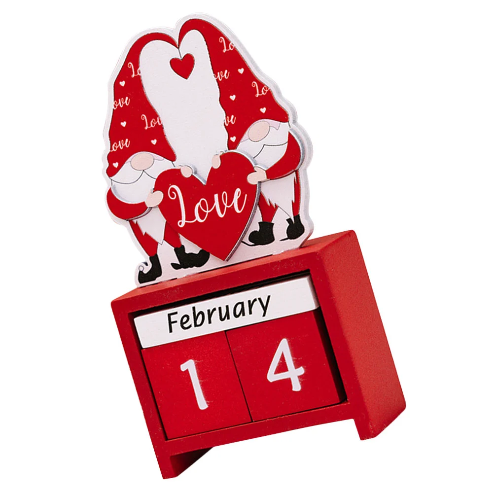Office Wood Calendar Elegant Table Calendar Decorative Block Calendar Home Supply