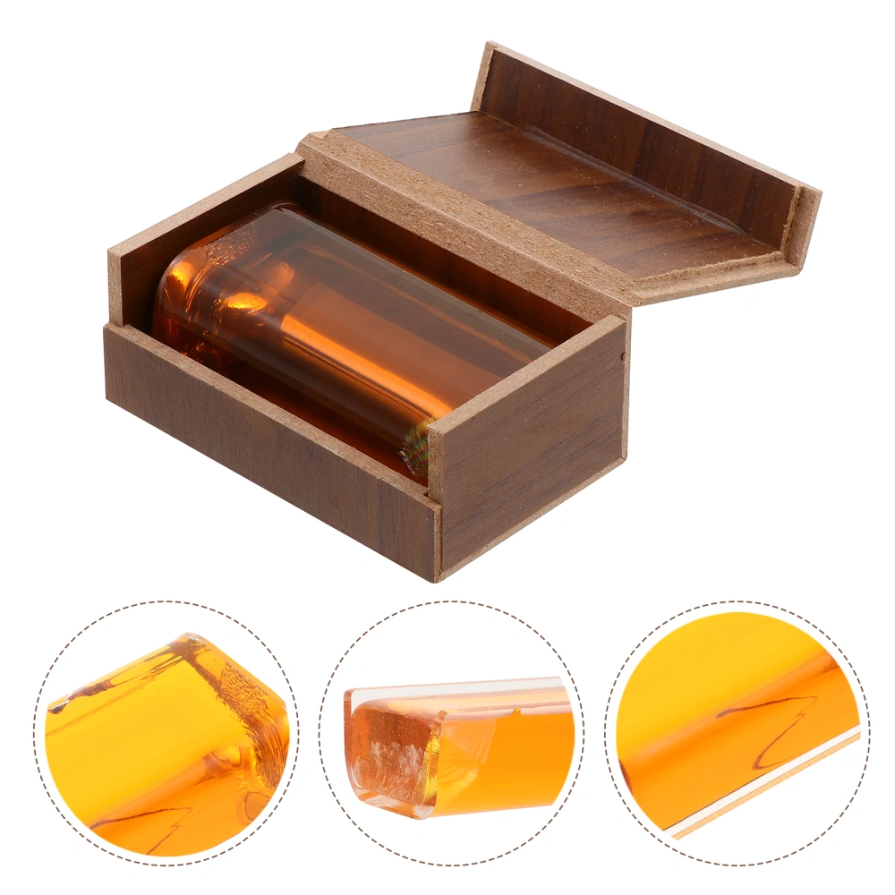 1 Pack String Rosin for Violin Cello Viola with Wooden Case Natural Rosin