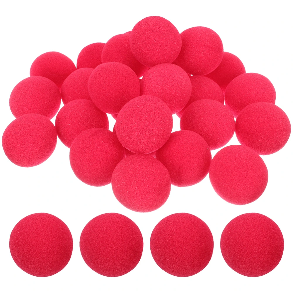 100Pcs Carnival Clown Noses Replaceable Circus Noses Decorative Sponge Noses Clown Accessory