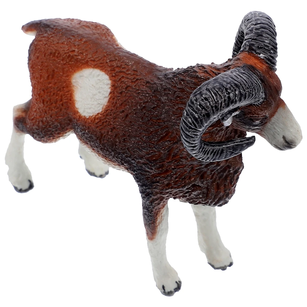 Realistic Animal Figurine Imitation Mouflon Model Desktop Mouflon Statue