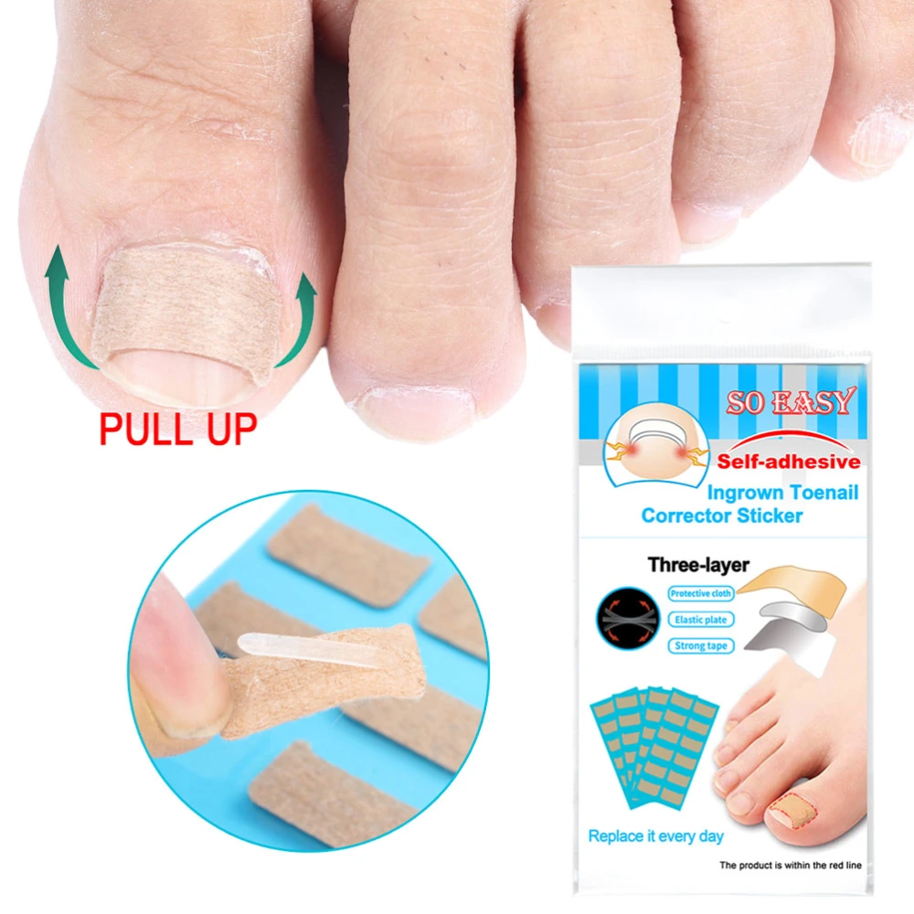 120Pcs Toenail Tape Corrector Stickers Toe Nail Healing Decals for Women Men