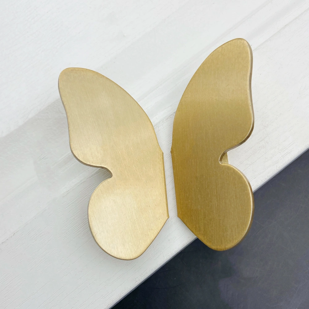 1 Pair of Butterfly Cabinet Knobs Drawer Pulls Modern Dresser Handle Furniture Hardware