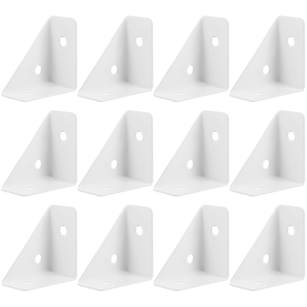 12pcs Corner Brace Table Corner Bracket Cabinet Fastener Triangle Table Corner Brace