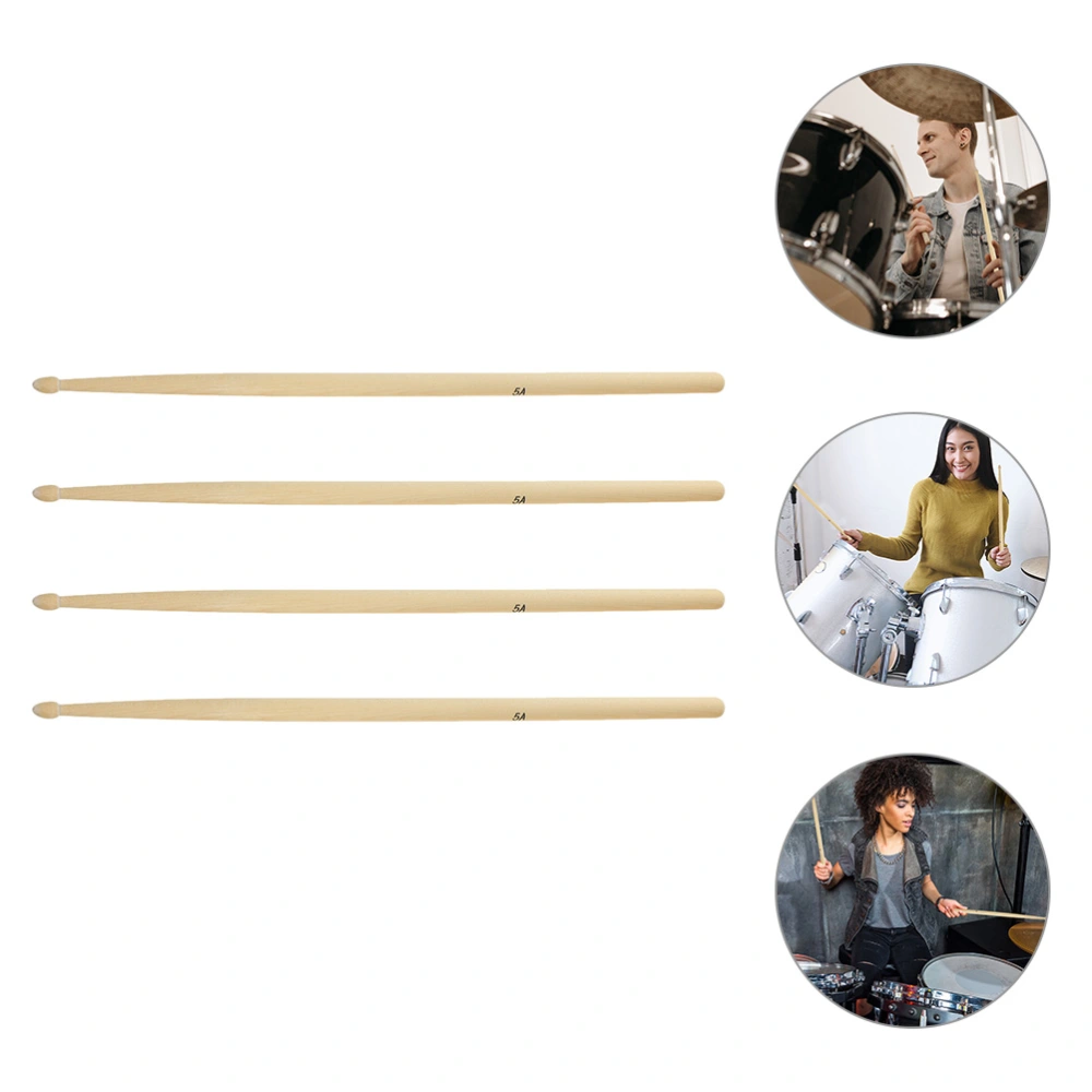 4pcs Drum Stick Tongue Drum Mallet Percussion Marimba Mallet Wooden Handle Drum Mallet