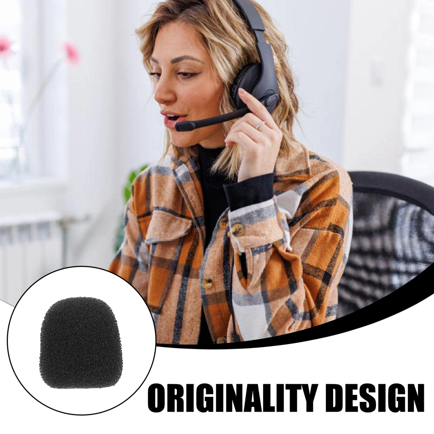 20pcs Microphone Cover Replacement Stage Mic Cover Sponge Mic Windscreen Mic Accessory